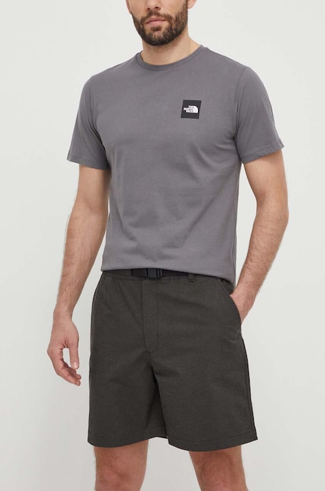 Šortky The North Face pánske, šedá farba, NF0A870KJK31