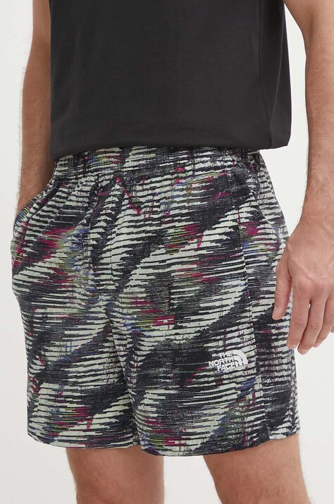The North Face pantaloni scurti barbati, culoarea verde, NF0A8768SIR1