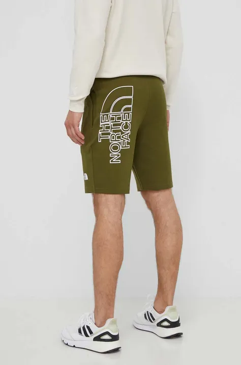 Pamučne kratke hlače The North Face boja: zelena, NF0A3S4FPIB1