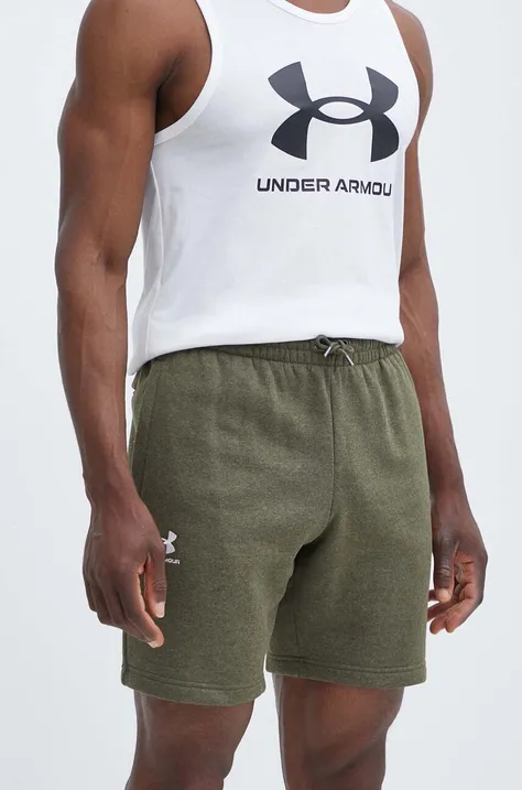 Kratke hlače Under Armour moški, zelena barva