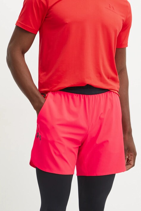 Under Armour edzős rövidnadrág Peak piros, 1376782
