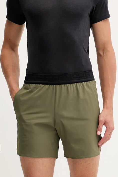 Under Armour szorty treningowe Peak kolor zielony 1376782