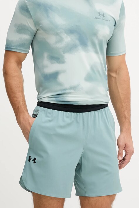 Under Armour szorty treningowe Peak kolor zielony 1376782