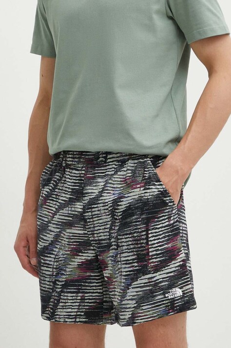 The North Face pantaloni scurți outdoor Class V Pathfinder culoarea verde, NF0A86QMSIR1