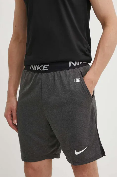 Kratke hlače Nike New York Mets moške, siva barva