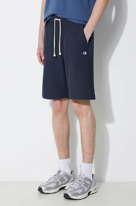 Champion shorts men's navy blue color 219636