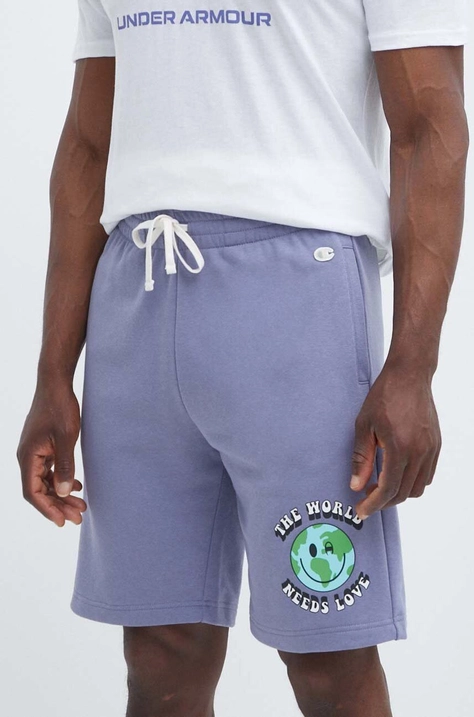 Champion pantaloni scurti barbati, culoarea violet, 219786