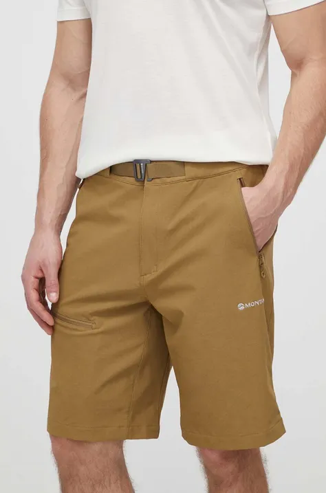 Kratke outdoor hlače Montane TENACITY boja: zelena, MTENS15
