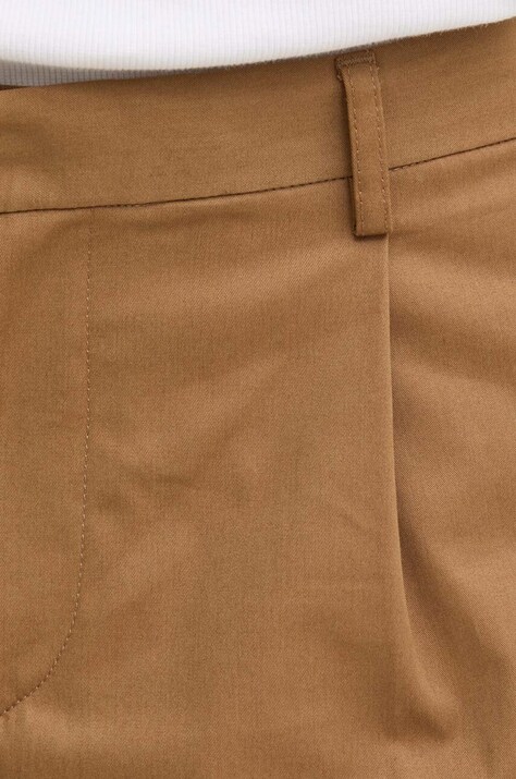 Бавовняні шорти A.P.C. short crew — SS24-SZM0T1, коричневий — фото 4