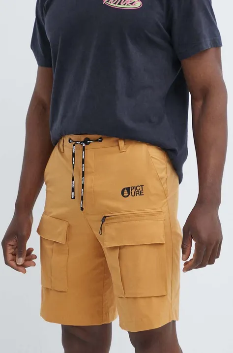 Pohodne kratke hlače Picture Robust rumena barva, MSH097