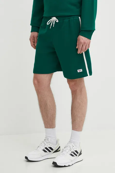 Kratke hlače Reebok Court Sport moške, zelena barva, 100075659
