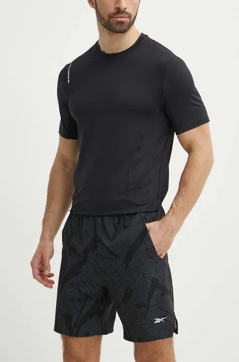 Kratke hlače za vadbo Reebok Strength črna barva, 100075482