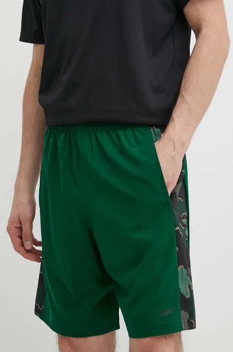 Kratke hlače za trening Reebok Train Motion Camo boja: zelena, 100075354