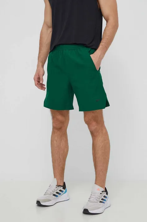 Kratke hlače za vadbo Reebok Strength zelena barva, 100075794