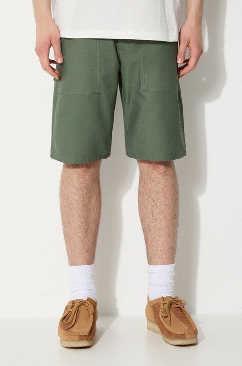 Stan Ray pantaloni scurti din bumbac Fatigue culoarea verde, SS19-5500