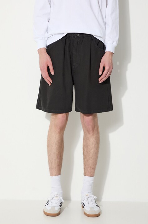 Manastash pantaloncini di jeans Chilliwack uomo colore nero 7924913001