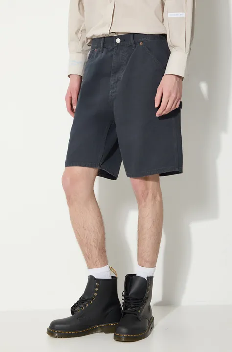 Rifľové krátke nohavice thisisneverthat Carpenter Short pánske, tmavomodrá farba, TN241WSOKS05