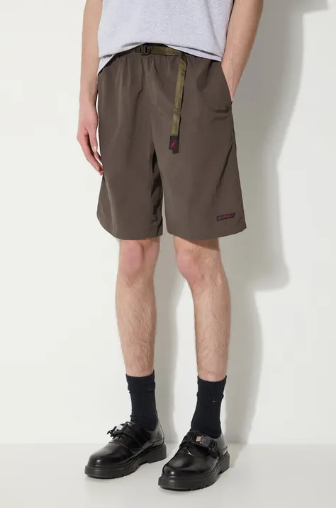 Gramicci shorts Nylon Packable G-Short men's brown color G4SM.P146