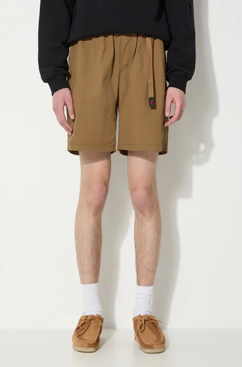 Gramicci shorts Nylon Loose Short men's brown color G3SU.P070