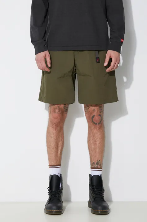 Kratke hlače Gramicci Nylon Loose Short za muškarce, boja: zelena, G3SU.P070