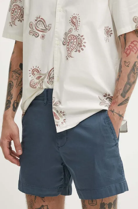 Kratke hlače Abercrombie & Fitch moške, turkizna barva, KI128-4008-233