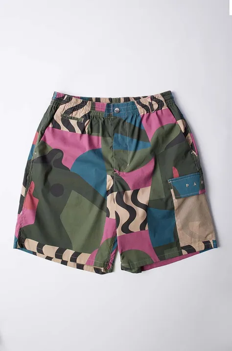 Kratke hlače by Parra Distorted Camo Shorts za muškarce, boja: ružičasta, 51441