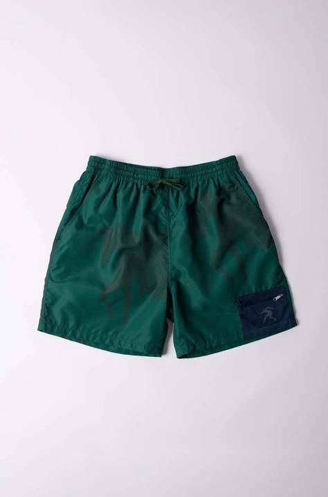 Шорты by Parra Short Horse Shorts цвет зелёный с узором 51235