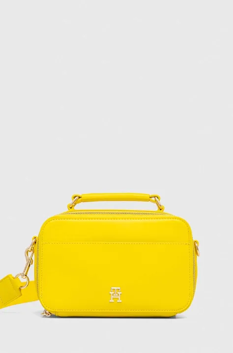 Τσάντα Tommy Hilfiger χρώμα: κίτρινο