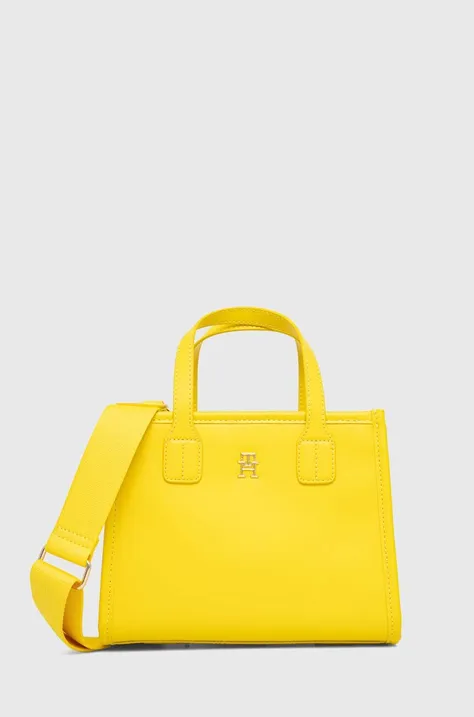 Τσάντα Tommy Hilfiger χρώμα: κίτρινο