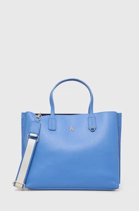 Чанта Tommy Hilfiger в синьо AW0AW15692