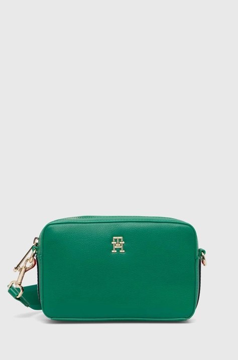 Tommy Hilfiger poșetă culoarea verde AW0AW15707