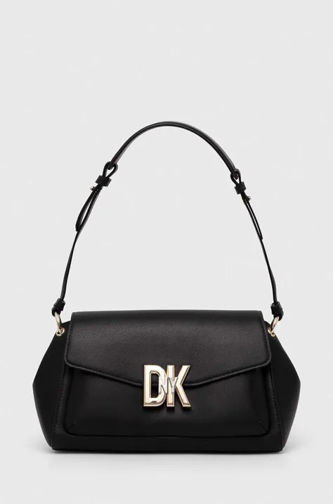 Dkny poseta de piele culoarea negru