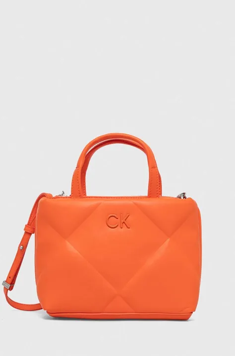Kabelka Calvin Klein oranžová farba,K60K611340