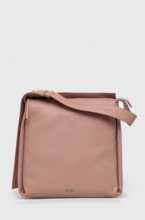 Torba Calvin Klein boja: ružičasta, K60K611365