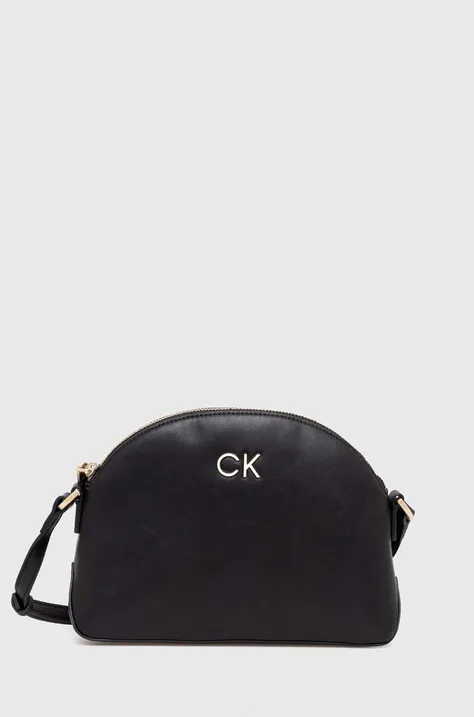 Kabelka Calvin Klein čierna farba,K60K611444