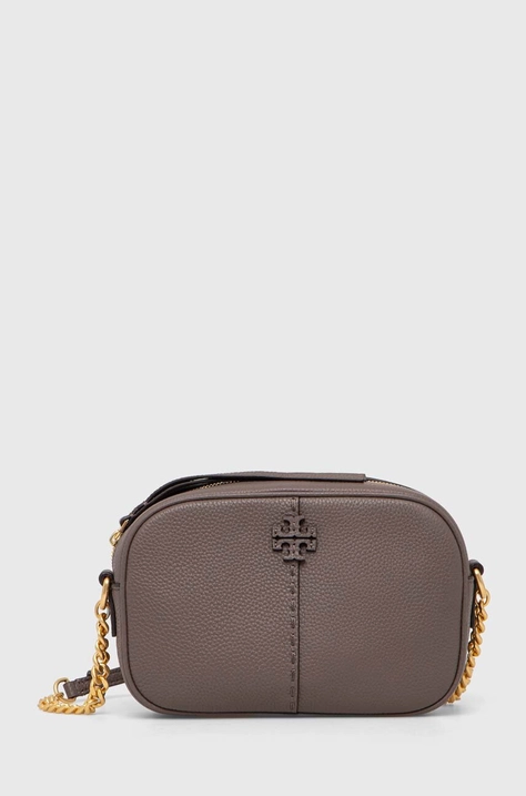 Kožená kabelka Tory Burch McGraw Camera hnedá farba, 147578.963