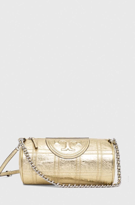 Torbica Tory Burch zlata barva