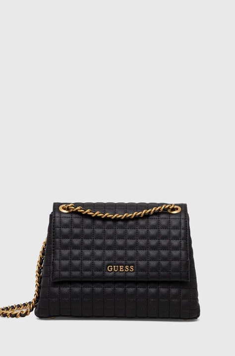 Guess kézitáska TIA fekete, HWQA91 87210