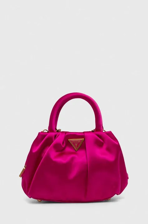Τσάντα Guess χρώμα: ροζ