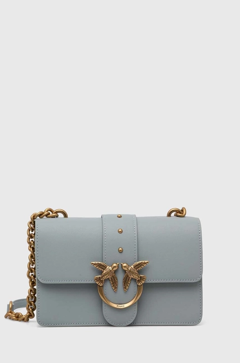 Pinko borsa a mano in pelle colore blu