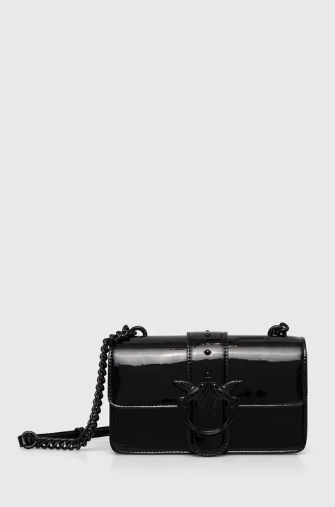 Usnjena torbica Pinko črna barva, 100059 A1JD