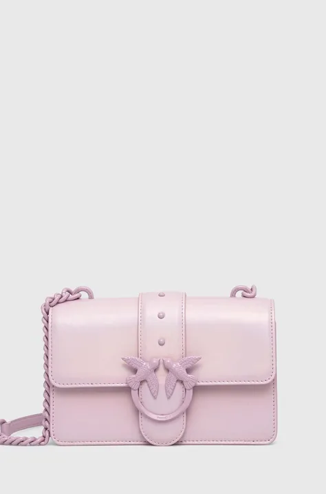 Pinko bőr táska rózsaszín, 100059.A124