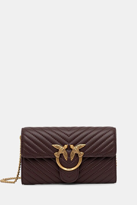 Pinko borsa a mano in pelle colore marrone 100062 A0GK