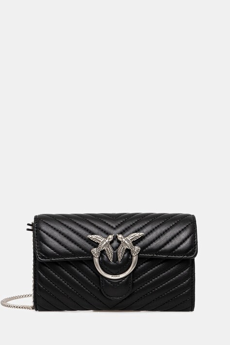 Pinko poseta de piele culoarea maro, 100062 A0GK