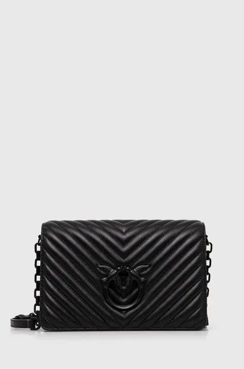 Шкіряна сумочка Pinko колір чорний 100063 A0VM