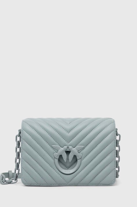 Pinko poseta de piele culoarea turcoaz, 100067 A0VM