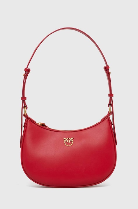 Pinko poseta de piele culoarea rosu