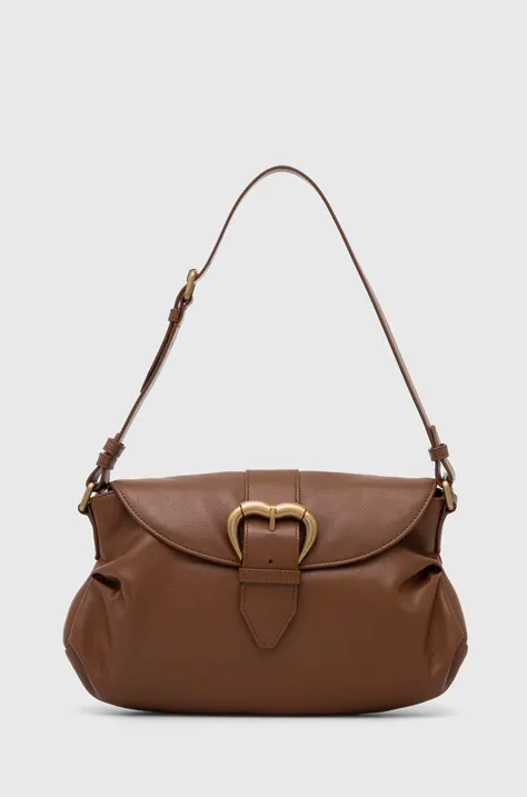 Кожаная сумочка Pinko цвет коричневый 102801 A1MI