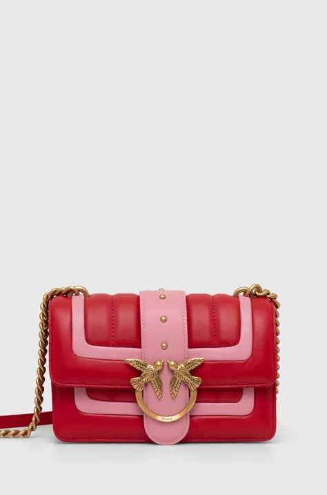 Kožená kabelka Pinko ružová farba, 102824 A1F1