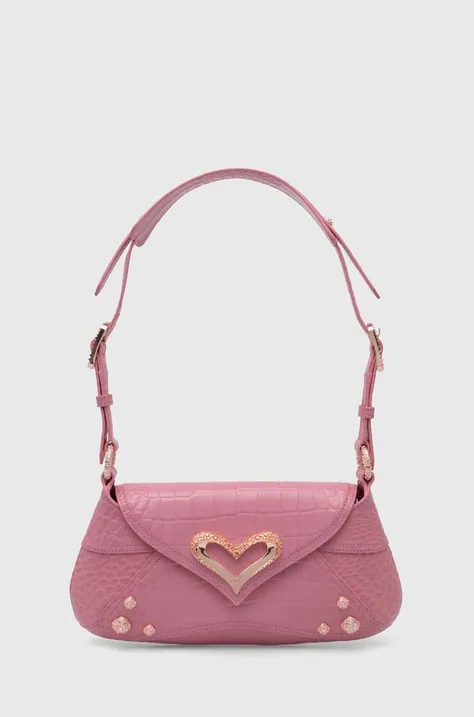 Pinko bőr táska rózsaszín, 102829.A1ER